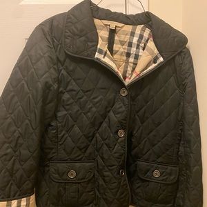 Black Burberry diamond quilted jacket in XXL- only worn a couple of times